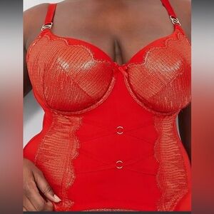 Cacique Red Corset